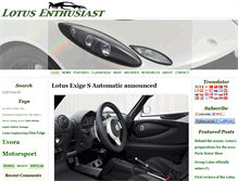 Tablet Screenshot of lotusenthusiast.net